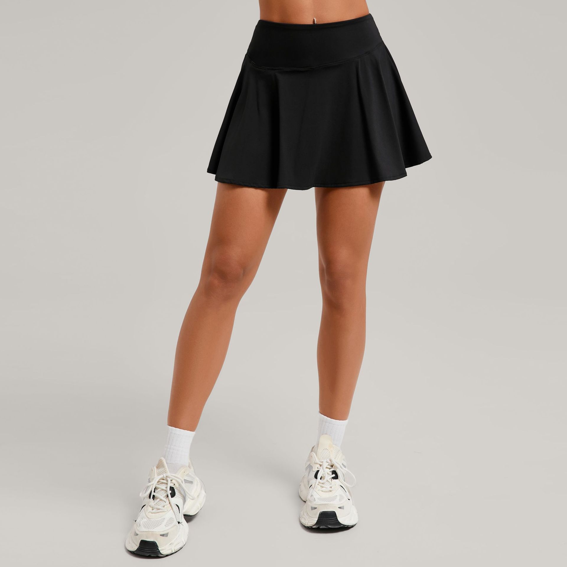 High Waisted Tennis Mini Skirt - Golf Equipment Logo 评论和价格